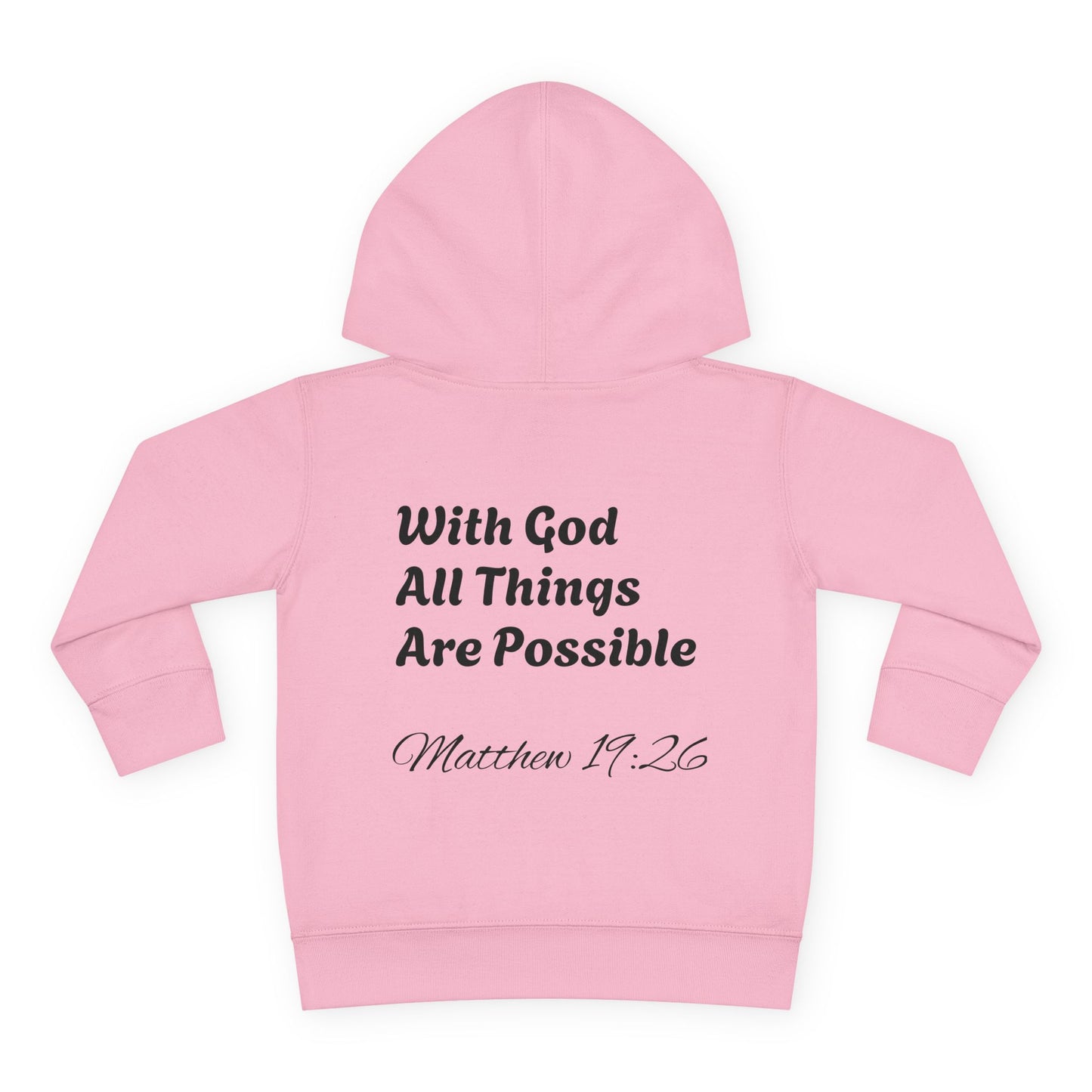 Matthew 19:26 Toddler Hoodie