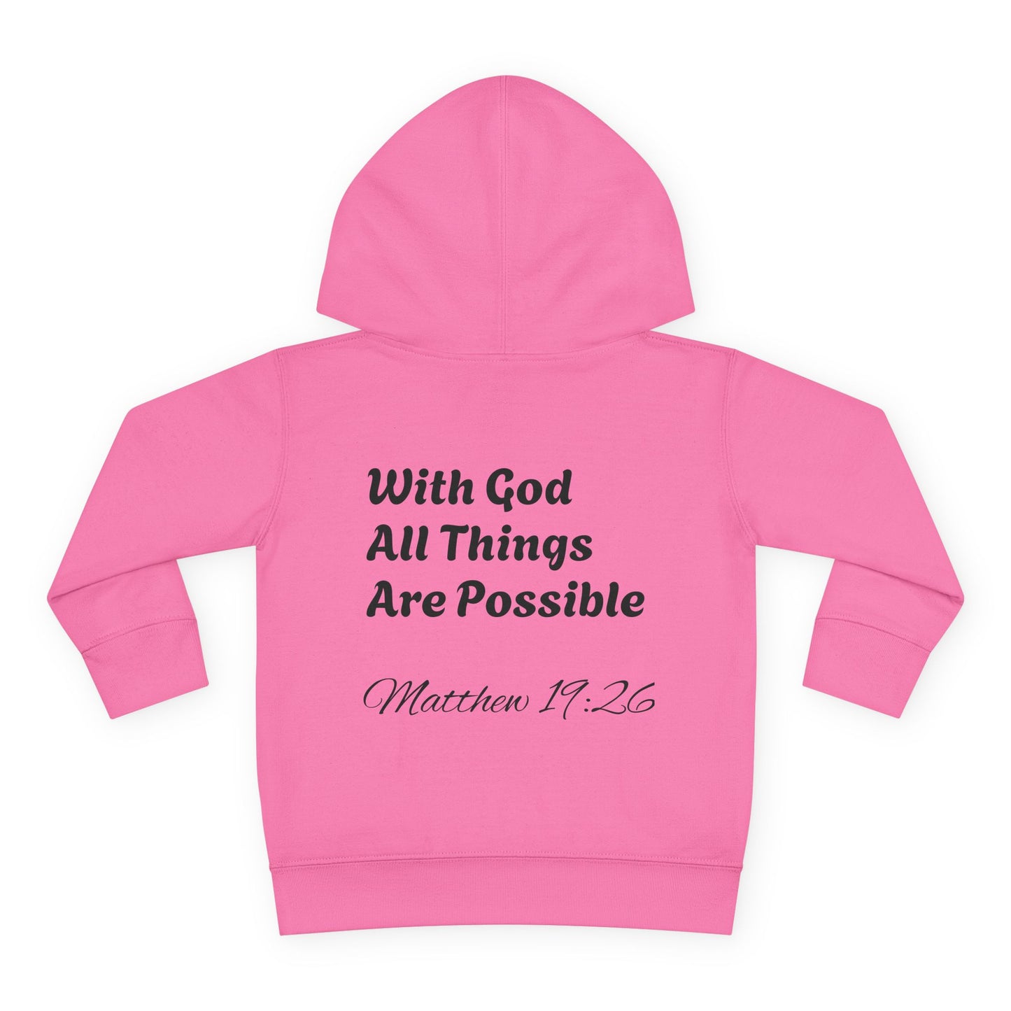 Matthew 19:26 Toddler Hoodie