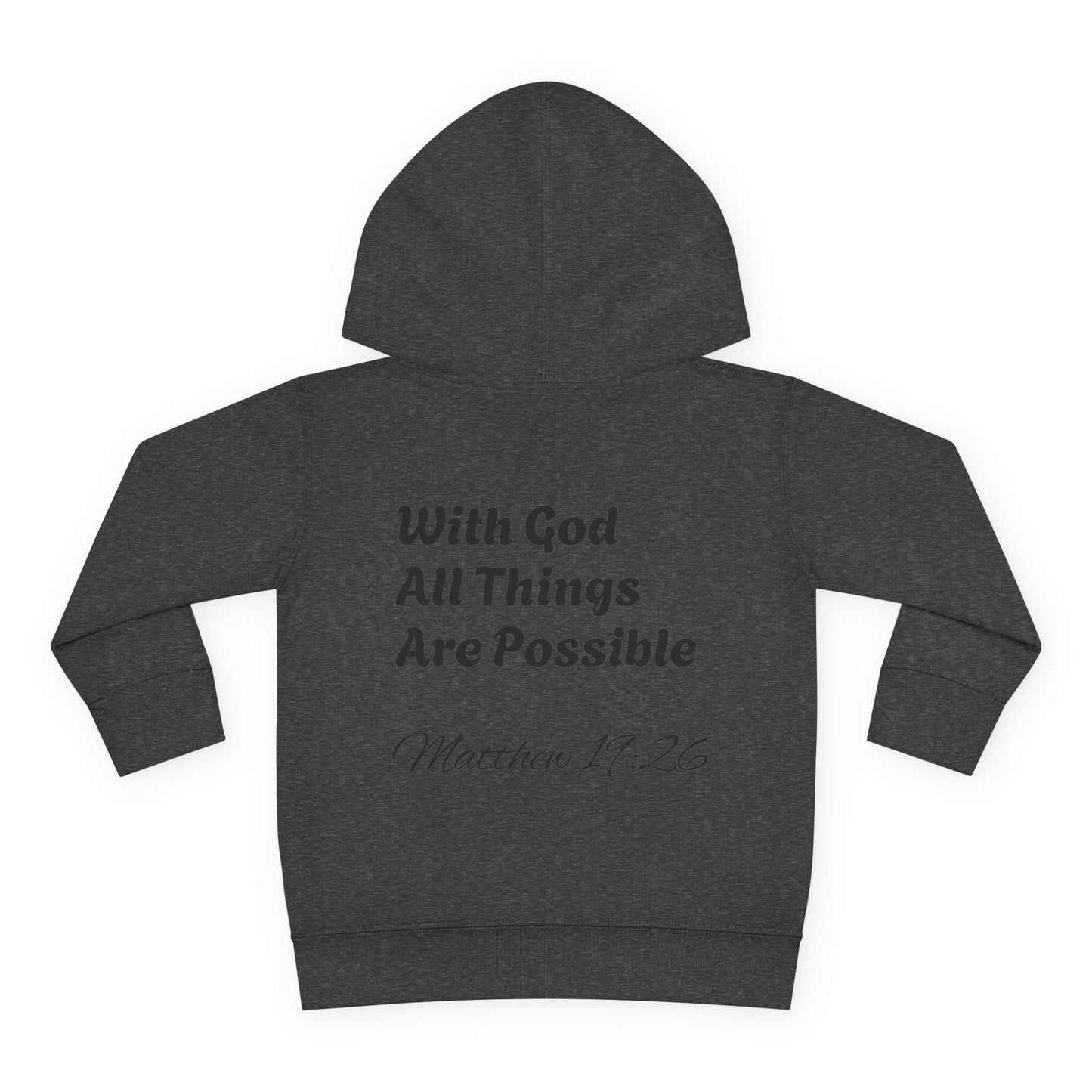 Matthew 19:26 Toddler Hoodie