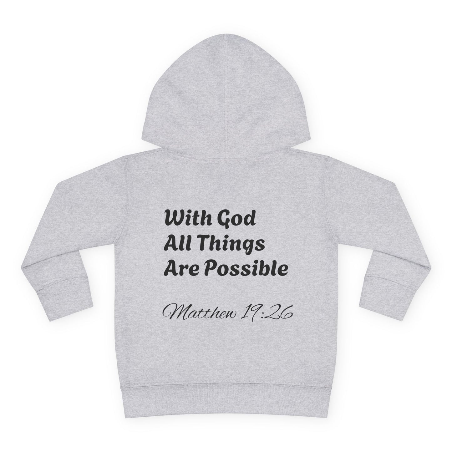Matthew 19:26 Toddler Hoodie