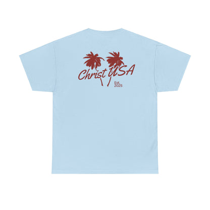 Adult Christ USA Palm Trees T-Shirt