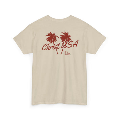 Adult Christ USA Palm Trees T-Shirt