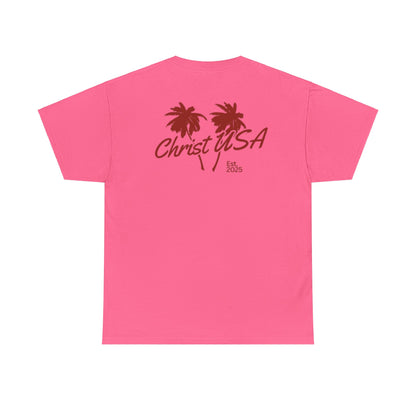 Adult Christ USA Palm Trees T-Shirt