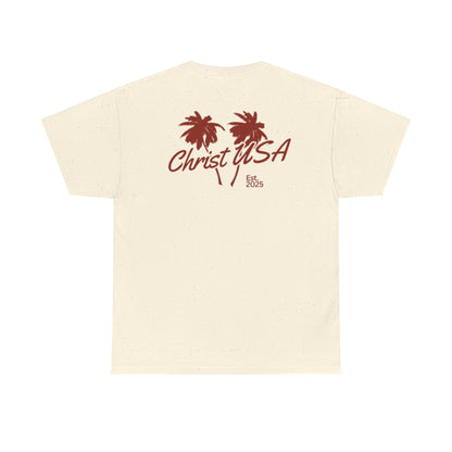 Adult Christ USA Palm Trees T-Shirt