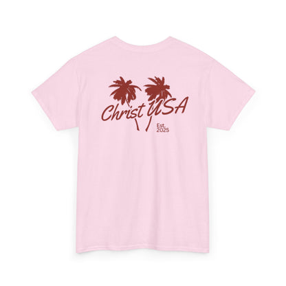 Adult Christ USA Palm Trees T-Shirt