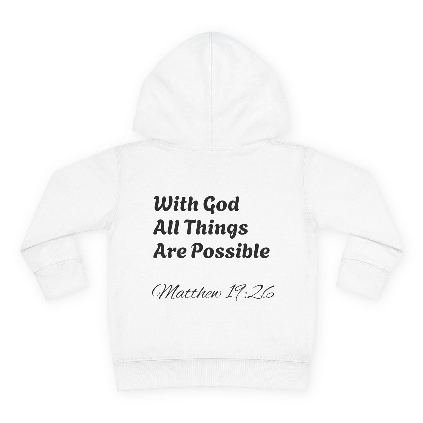 Matthew 19:26 Toddler Hoodie