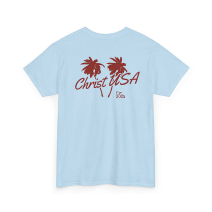 Adult Christ USA Palm Trees T-Shirt