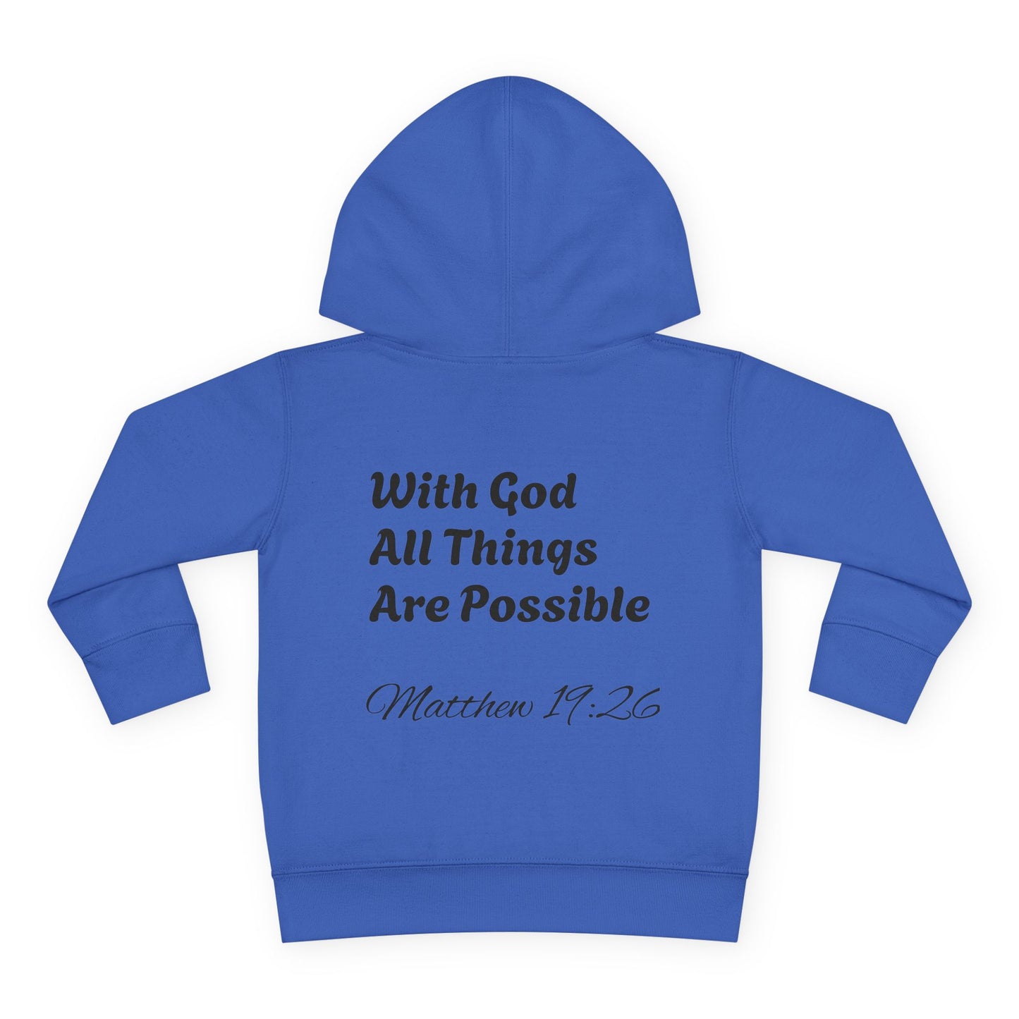 Matthew 19:26 Toddler Hoodie