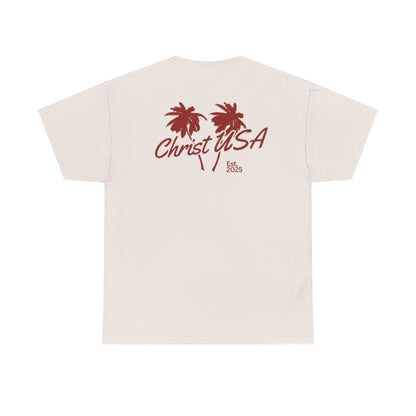 Adult Christ USA Palm Trees T-Shirt