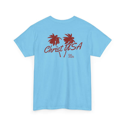 Adult Christ USA Palm Trees T-Shirt