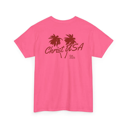 Adult Christ USA Palm Trees T-Shirt