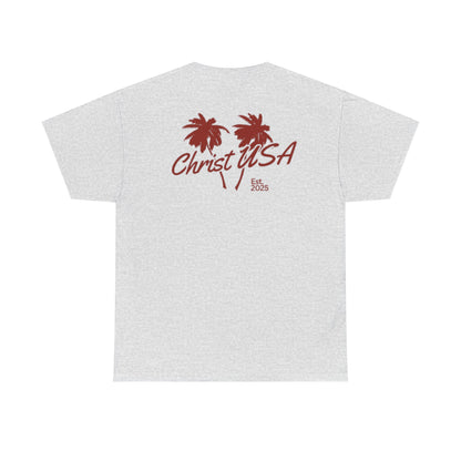 Adult Christ USA Palm Trees T-Shirt