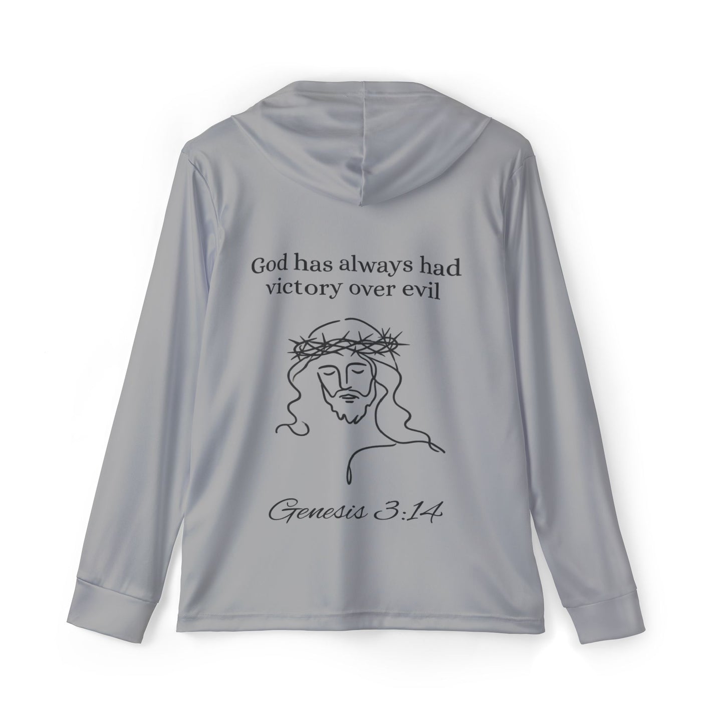 Genesis 3:14 Mens Performance Hoodie Grey